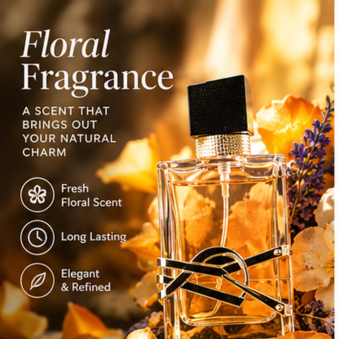 50ml Floral Perfume for Women – Fresh & Sweet Fragrance