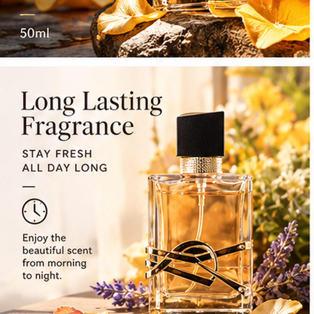 50ml Floral Perfume for Women – Fresh & Sweet Fragrance