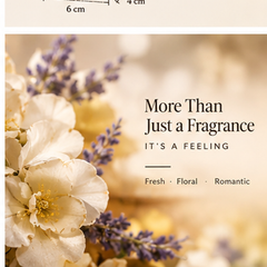 50ml Floral Perfume for Women – Fresh & Sweet Fragrance