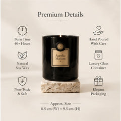 Aurelia Maison Luxury Scented Candle – Hand Poured Soy Wax Candle with Elegant Fragrance for Home, Bedroom & Relaxation | Premium Aromatherapy Candle Gift